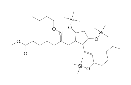 .alpha.-6-(n-butoxyimino)-7-(2-(3-(trimethylsiloxy)-1(E)-octenyl)-3,5-di(trimethylsiloxy)cyclopentyl)heptanoic acid methyl ester