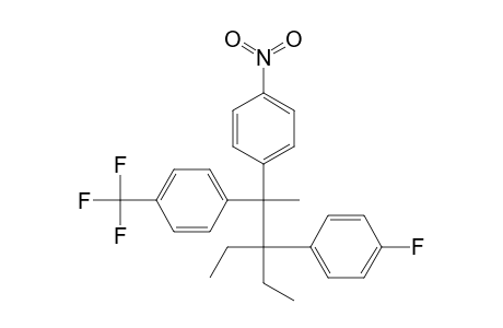 Benzene, 1-[1,1-diethyl-2-(4-nitrophenyl)-2-[4-(trifluoromethyl)phenyl]propyl]-4-fluoro-