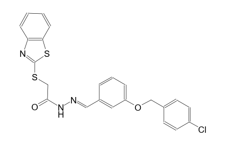 2-(1,3-benzothiazol-2-ylsulfanyl)-N'-((E)-{3-[(4-chlorobenzyl)oxy]phenyl}methylidene)acetohydrazide