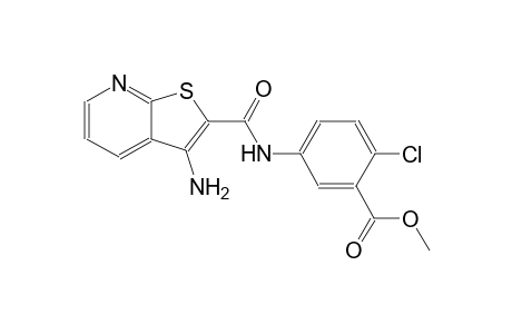benzoic acid, 5-[[(3-aminothieno[2,3-b]pyridin-2-yl)carbonyl]amino]-2-chloro-, methyl ester