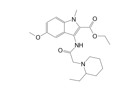 ethyl 3-{[(2-ethyl-1-piperidinyl)acetyl]amino}-5-methoxy-1-methyl-1H-indole-2-carboxylate