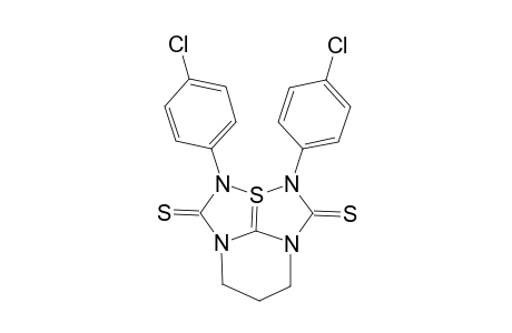 2,3-Bis(p-chlorophenyl)-6,7-dihydro-5H-2a-thia(2a-S(IV))-2,3,4a,7a-tetraazacyclopent[cd]indene-1,4(2H,3H)-dithione