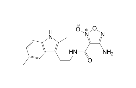 1,2,5-Oxadiazole-3-carboxamide, 4-amino-N-[2-(2,5-dimethyl-1H-indol-3-yl)ethyl]-, 2-oxide