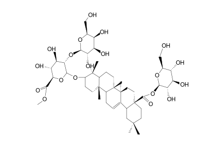 3-O-[beta-D-GALACTOPYRANOSYL(1-2)-beta-D-GLUCURONOPYRANOSYL]- 28-O-beta-D-GLUCOPYRANOSYL OLEAN-12-ENE-28-OIC ACID