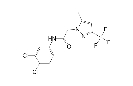 N-(3,4-dichlorophenyl)-2-[5-methyl-3-(trifluoromethyl)-1H-pyrazol-1-yl]acetamide