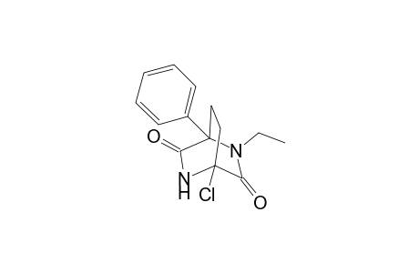 4-Chloro-2-ethyl-1-phenyl-2,5-diazabicyclo[2.2.2[octane-3,6-dione