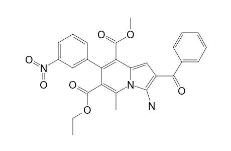 3-AMINO-2-BENZOYL-5-METHYL-7-(3-NITROPHENYL)-INDOLIZINE-6,8-DICARBOXYLIC-ACID-6-ETHYL-8-METHYLESTER