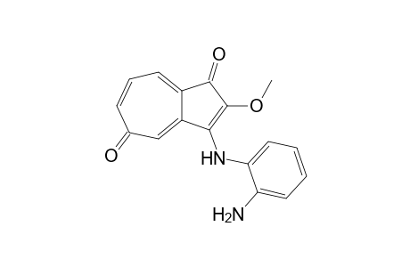 2-Methoxy-3-(2-aminoanilino)-1,5-azulenequinone