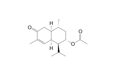 (1S,2S,4R,4as,8ar)-4,7-Dimethyl-6-oxo-1-(propan-2-yl)-1,2,3,4,4A,5,6,8A-octahydronaphthalen-2-yl acetate