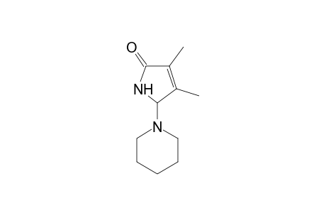 Pyrrolidin-2-one, 1,5-dihydro-3,4-dimethyl-5-(1-piperidyl)-