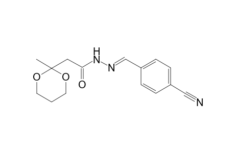 N'-[(E)-(4-Cyanophenyl)methylidene]-2-(2-methyl-1,3-dioxan-2-yl)acetohydrazide
