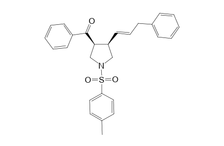 (+/-)-(3S,4R)-3-Benzoyl-4-[(E)-3-phenylprop-1-en-1-yl]-1-[(4-methylphenyl)sulfo- nyl]pyrrolidine