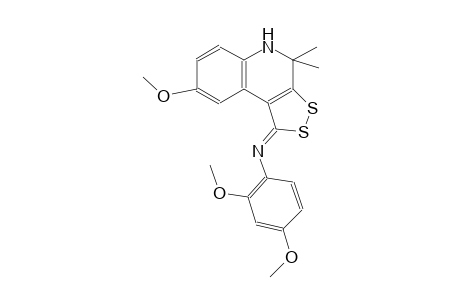 2,4-dimethoxy-N-[(1Z)-8-methoxy-4,4-dimethyl-4,5-dihydro-1H-[1,2]dithiolo[3,4-c]quinolin-1-ylidene]aniline