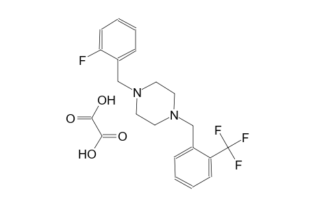 1-(2-fluorobenzyl)-4-[2-(trifluoromethyl)benzyl]piperazine oxalate