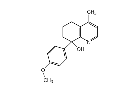 8-(p-methoxyphenyl)-4-methyl-5,6,7,8-tetrahydro-8-quinolinol
