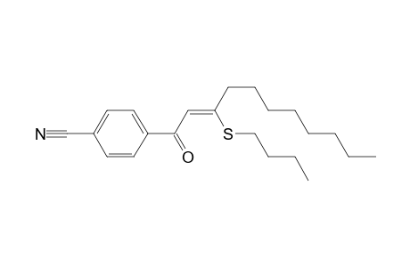(Z)-3-n-butylthio-1-(4-cyanophenyl)-2-undecen-1-one