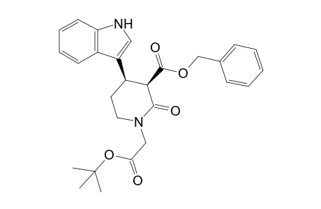 cis-3-(Benzyloxycarbonyl)-1-[(tert-butoxycarbonyl)methyl]-4-(3-indolyl)piperidine-2-one