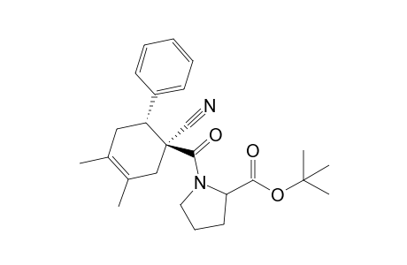 t-Butyl 1-[(1S,6R)-(1'-cyano-3',4'-dimethyl-6'-phenylcyclohex-3'-enyl)carbonyl]-tetrahydro-1H-pyrrole-2-carboxylate