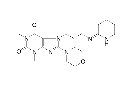 1,3-Dimethyl-8-(4-morpholinyl)-7-[3-(2,3,4,5-tetrahydropyridin-6-ylamino)propyl]purine-2,6-dione