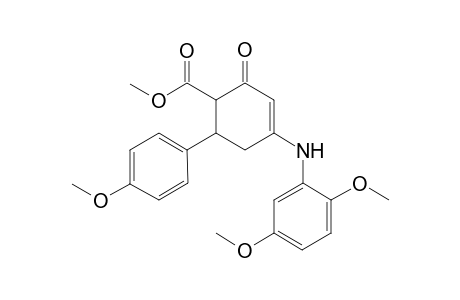 4-(2,5-dimethoxyanilino)-2-keto-6-(4-methoxyphenyl)cyclohex-3-ene-1-carboxylic acid methyl ester