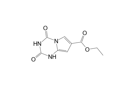 Pyrrolo[1,2-a]-1,3,5-triazine-7-carboxylic acid, 1,2,3,4-tetrahydro-2,4-dioxo-, ethyl ester