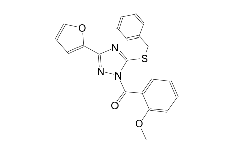 1H-1,2,4-triazole, 3-(2-furanyl)-1-(2-methoxybenzoyl)-5-[(phenylmethyl)thio]-