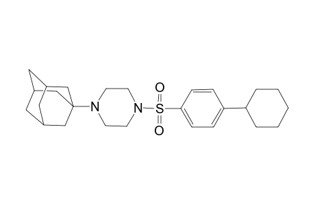 1-(1-Adamantyl)-4-[(4-cyclohexylphenyl)sulfonyl]piperazine