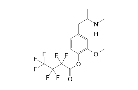 4-Hydroxy-3-methoxymethamphetamine HFB (O)