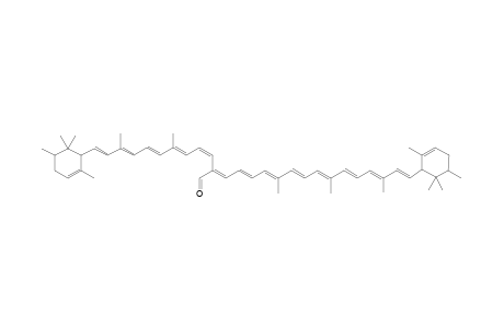 2,4,6,8,10,12,14,16-Heptadecaoctaenal, 2-[4,8-dimethyl-10-(2,5,6,6-tetramethyl-2-cyclohexen-1-yl)-1,3,5,7,9- decapentaenyl]-7,11,15-trimethyl-17-(2,5,6,6-tetramethyl-2-cyclohexen -1-yl)-, stereoisomer