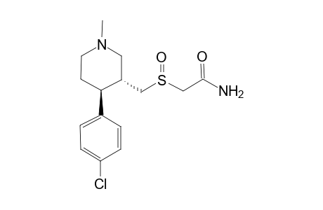 2-[(3R,4S)-4-(4-Chlorophenyl)-1-methyl-piperidin-3-ylmethanesulfinyl]-acetamide
