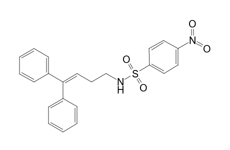 N-(4,4-Diphenyl-but-3-enyl)-4-nitro-benzenesulfonamide