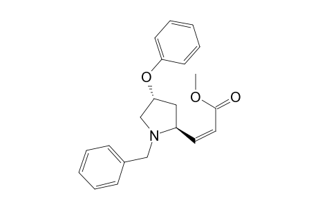 (2S,4R)-(N-BENZYL)-2-[(Z)-METHOXYCARBONYL-ETHENYL]-4-PHENOXY-PYRROLIDINE