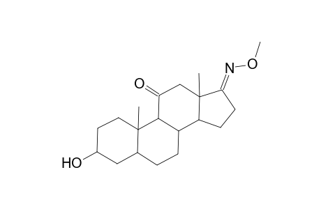 5.beta.-Androstane-11,17-dione, 3.alpha.-hydroxy-, 17-O-methyloxime