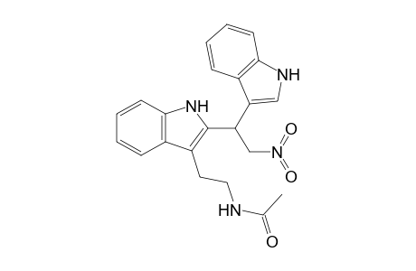 2-{3'-(.beta.-Acetamidoethyl)-2'-indolyl}-2-(3"-indolyl)nitroethane