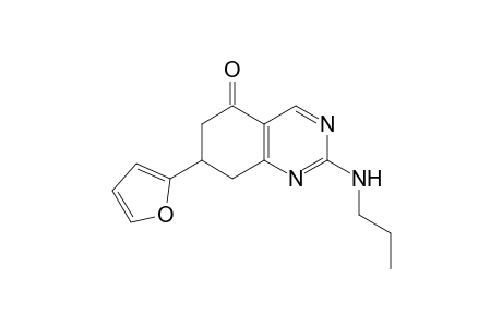 6H-Quinazolin-5-one, 7-furan-2-yl-2-propylamino-7,8-dihydro-