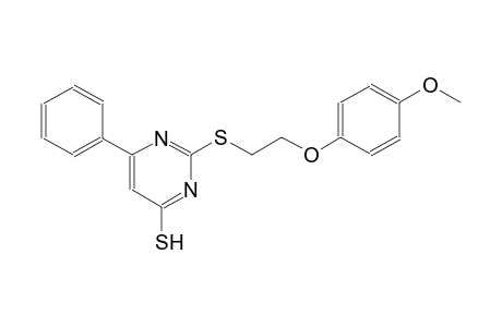 2-{[2-(4-methoxyphenoxy)ethyl]sulfanyl}-6-phenyl-4-pyrimidinethiol