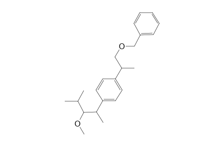 1-[(2RS)-1-Benzyloxypropan-2-yl]-4-[(2SR,3SR)-3-methoxy-4-methylpentan-2-yl]benzene