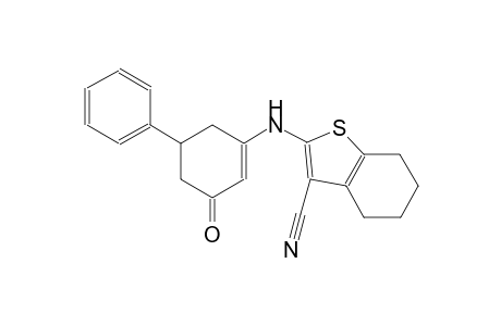 2-[(3-oxo-5-phenyl-1-cyclohexen-1-yl)amino]-4,5,6,7-tetrahydro-1-benzothiophene-3-carbonitrile