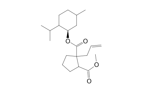 (+)-Menthyl (R)-1-(Prop-2-en-1-yl)-2-(methoxycarbonyl)cyclopentan-1-carboxylate