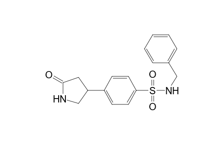 Benzenesulfonamide, N-benzyl-4-(5-oxopyrrolidin-3-yl)-