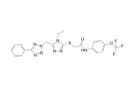 Acetamide, 2-[[4-ethyl-5-[(5-phenyl-2H-1,2,3,4-tetrazol-2-yl)methyl]-4H-1,2,4-triazol-3-yl]thio]-N-[4-(trifluoromethoxy)phenyl]-