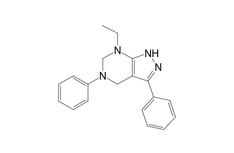 7-Ethyl-3,5-diphenyl-4,6-dihydro-2H-pyrazolo[3,4-d]pyrimidine