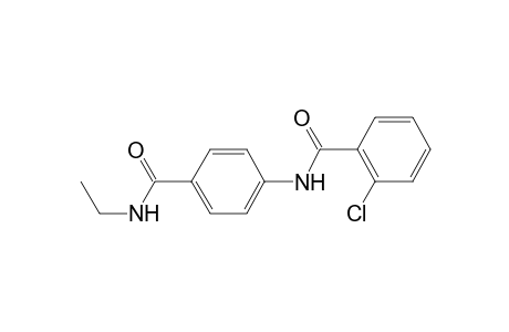 2-Chloranyl-N-[4-(ethylcarbamoyl)phenyl]benzamide