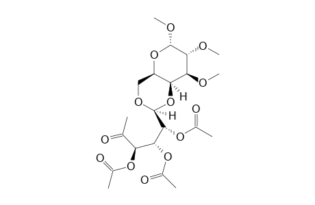 Methyl (1'S)-4,6-O-(2,3,4-triacetoxy-6-deoxy-.alpha.-L-lyxo-hexos-5-ulosylidene-(1-> 4)-2,3-dimethoxy-.alpha.-D-galactopyranoside