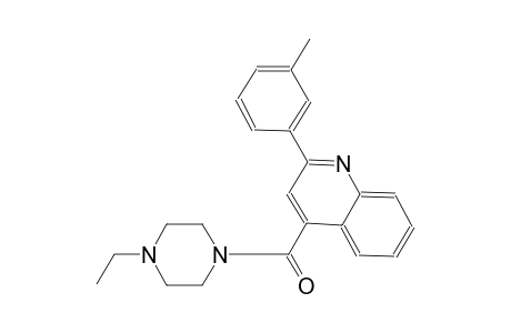 4-[(4-ethyl-1-piperazinyl)carbonyl]-2-(3-methylphenyl)quinoline