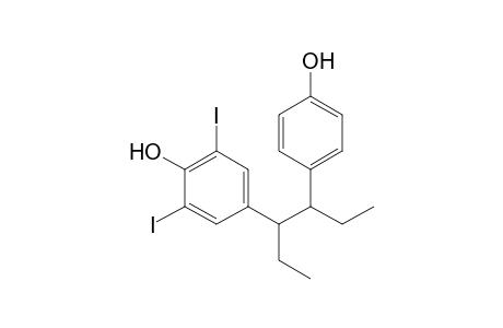 4-[1-ethyl-2-(4-hydroxyphenyl)butyl]-2,6-diiodo-phenol