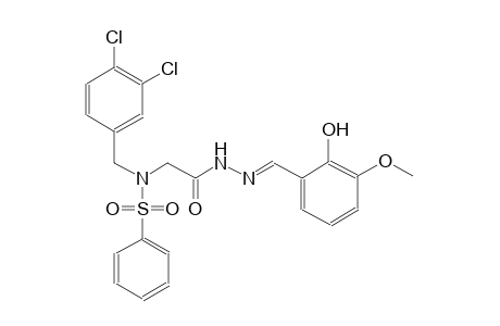 N-(3,4-dichlorobenzyl)-N-{2-[(2E)-2-(2-hydroxy-3-methoxybenzylidene)hydrazino]-2-oxoethyl}benzenesulfonamide
