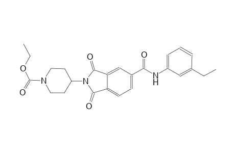 1-piperidinecarboxylic acid, 4-[5-[[(3-ethylphenyl)amino]carbonyl]-1,3-dihydro-1,3-dioxo-2H-isoindol-2-yl]-, ethyl ester