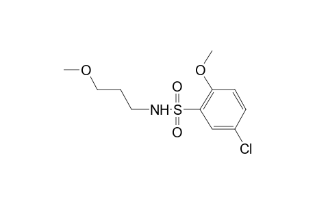 5-Chloro-2-methoxy-N-(3-methoxypropyl)benzene-1-sulfonamide