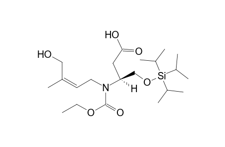 (S)-(Z)-4-Ethyl hydrogen 8-hydroxy-7-methyl-3-triisopropylsiloxymethyl-4-azaoct-6-en-1,4-dioate